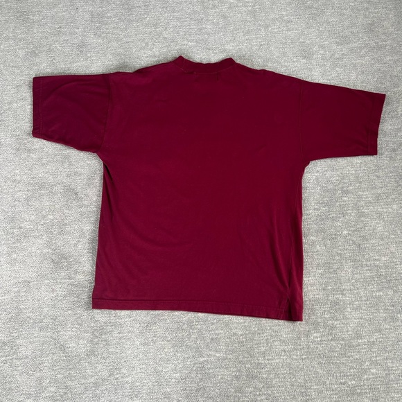 Vintage Bugle Boy Burgundy Mockneck Pocket Tee - Picture 7 of 7